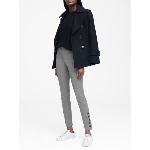 $10.99 Petite Sloan Skinny-Fit Herringbone Pant 娇小码 紧身裤