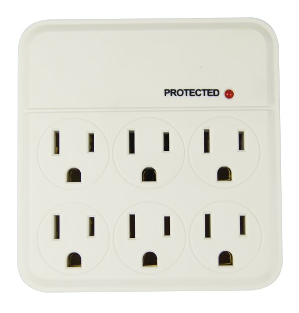 6-Outlet Surge Tap 1000-Joule Protection