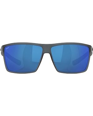 Amazon.com: Costa Del Mar Men&#39;s Rincon Fishing and Watersports Polarized Rectangular Sunglasses, Matte Smoke Crystal/Grey Blue Mirrored Polarized-580P, 63 mm : Clothing, Shoes &amp; Jewelry