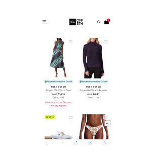 $0 Tory Burch Women s Dresses, Jackets & More | Saks OFF 5TH 低至11折