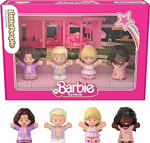 Amazon.com: Little People Collector Barbie: The Movie Special Edition Set in Display Gift Package for Adults &amp; Fans, 4 Figures : Toys &amp; Games