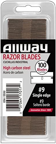 Amazon.com: ALLWAY SEB100VP #9 Single-Edge Razor Blades, 100 Pack Clamshell : Everything Else