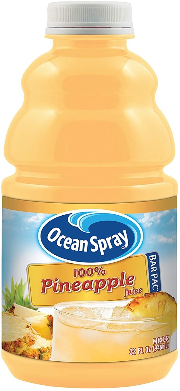 Ocean Spray 纯正菠萝汁32oz 12瓶
