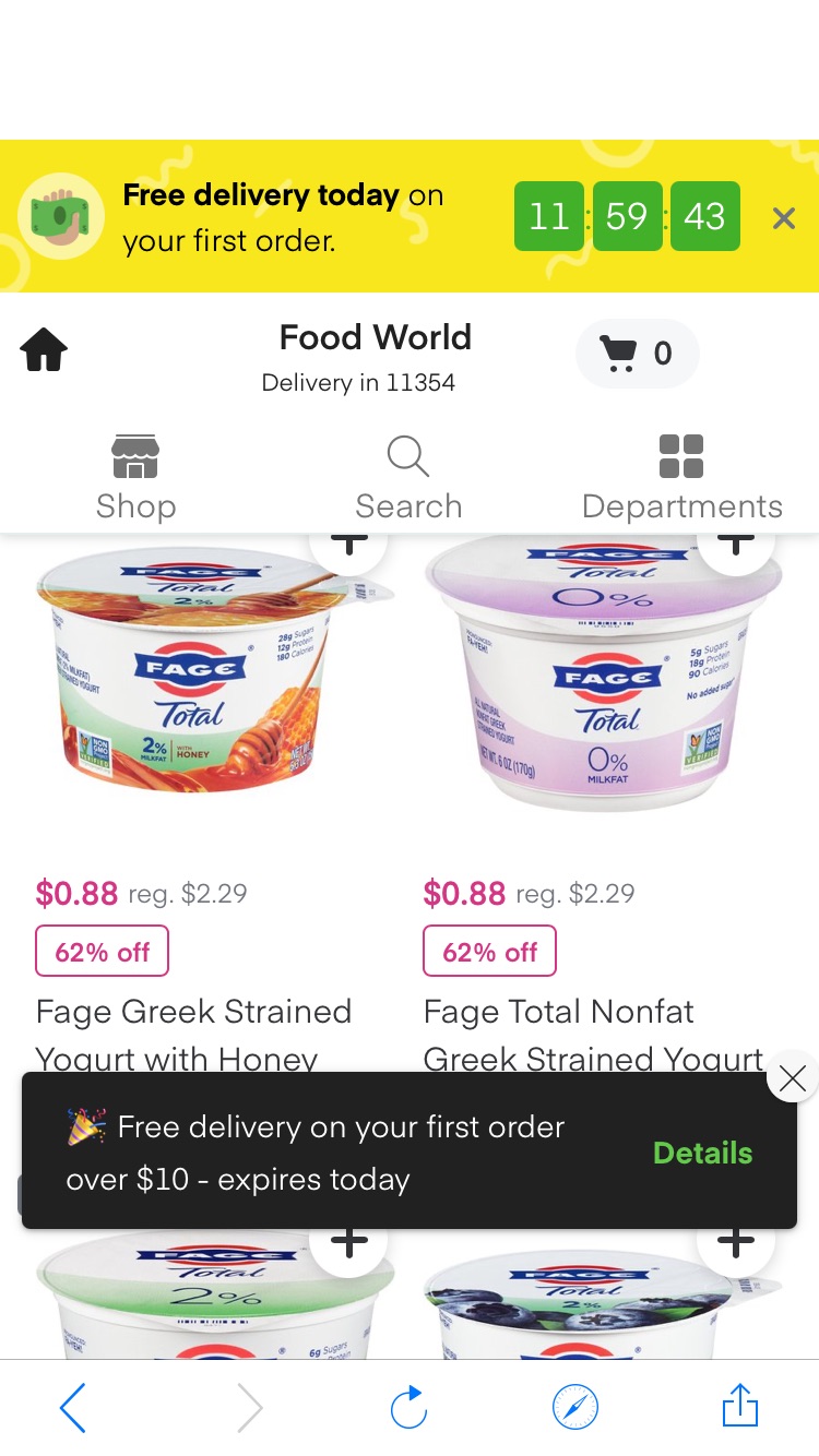 Instacart - Same-day Grocery Delivery
Fage 希腊酸奶