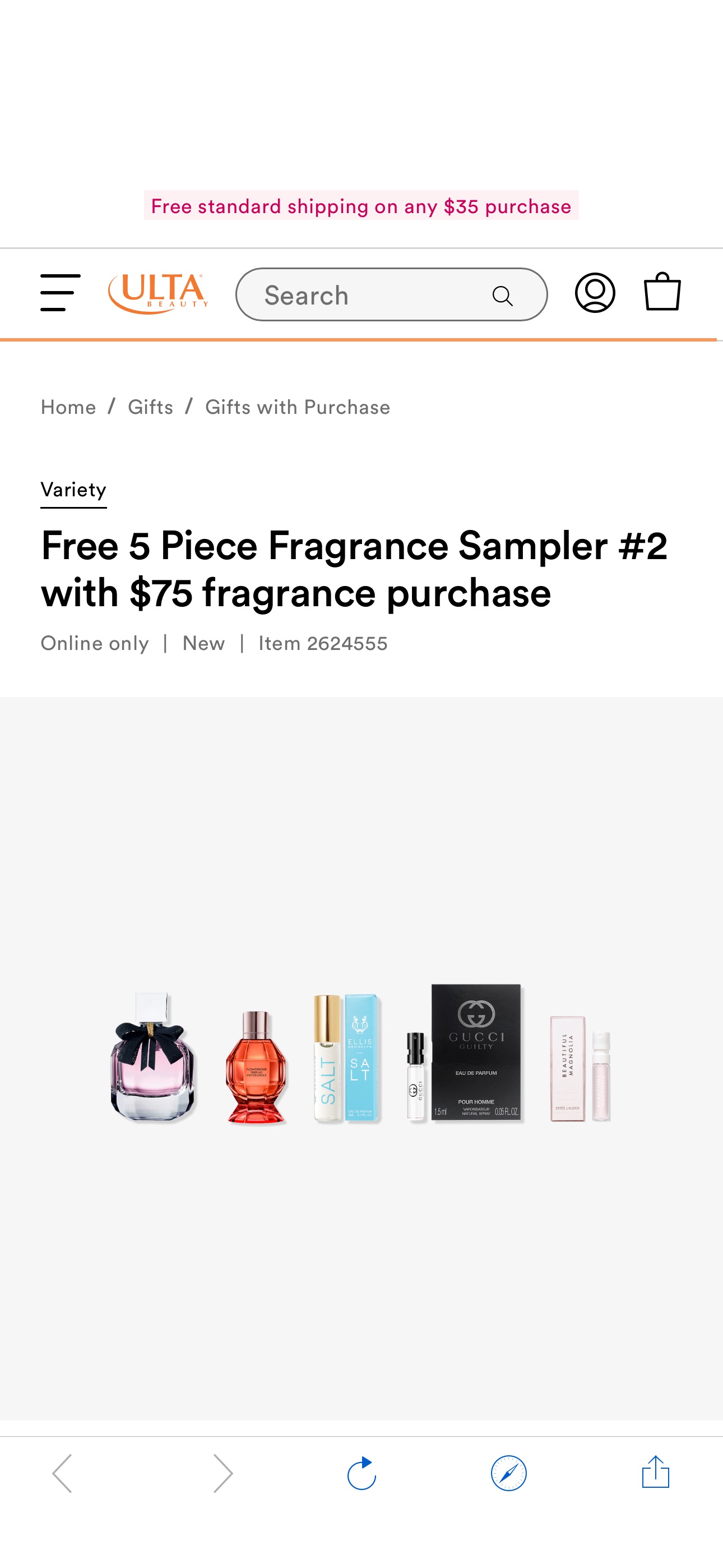 Free 5 Piece Fragrance Sampler #2 with $75 fragrance purchase - Variety | Ulta Beauty