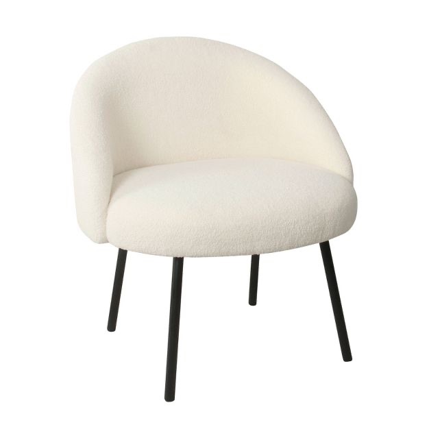 Modern Sherpa Accent Chair Cream - Homepop : Target椅子