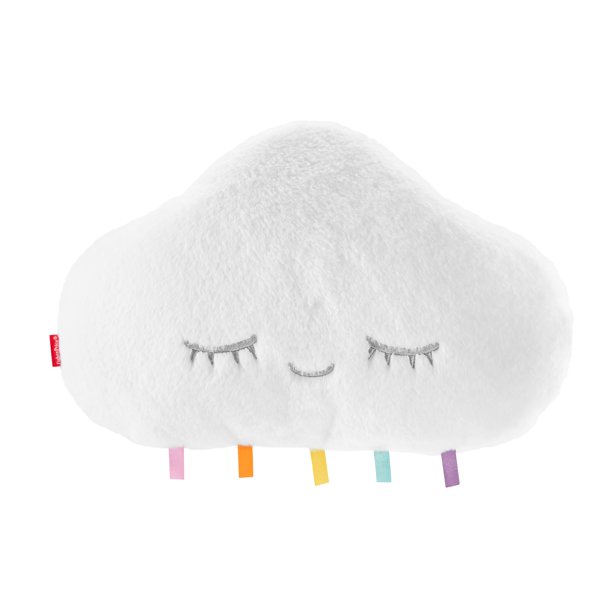 ​Fisher-Price Twinkle &amp; Cuddle Cloud Soother Plush, Crib-Attaching Fisher-Price Twinkle & Cuddle Cloud 安抚婴儿毛绒，带音乐和灯光