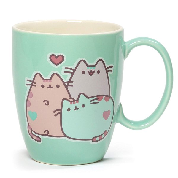Enesco Pusheen The Cat Pastel Stoneware Mug, 12 Ounce
