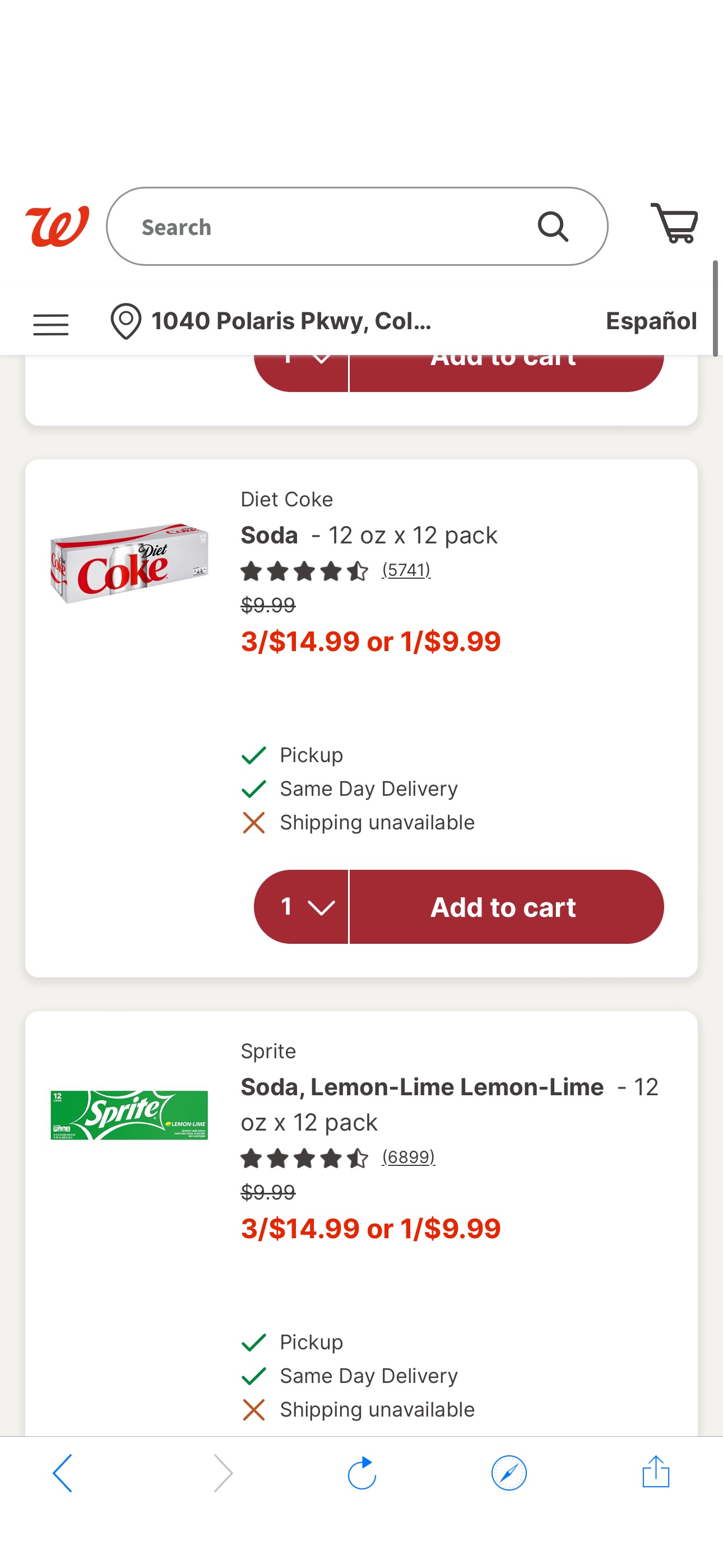 3/$14.99 12-Pack Canada Dry or Coca-Cola Products | Walgreens汽水优惠