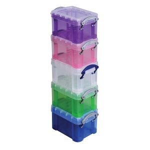 Really Useful Box® Plastic Storage Container With Built-In Handles And Snap Lids