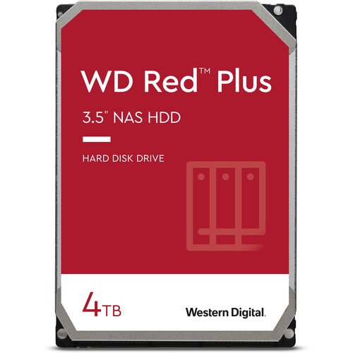 WD 4TB Red Plus 红盘 5400转 机械硬盘