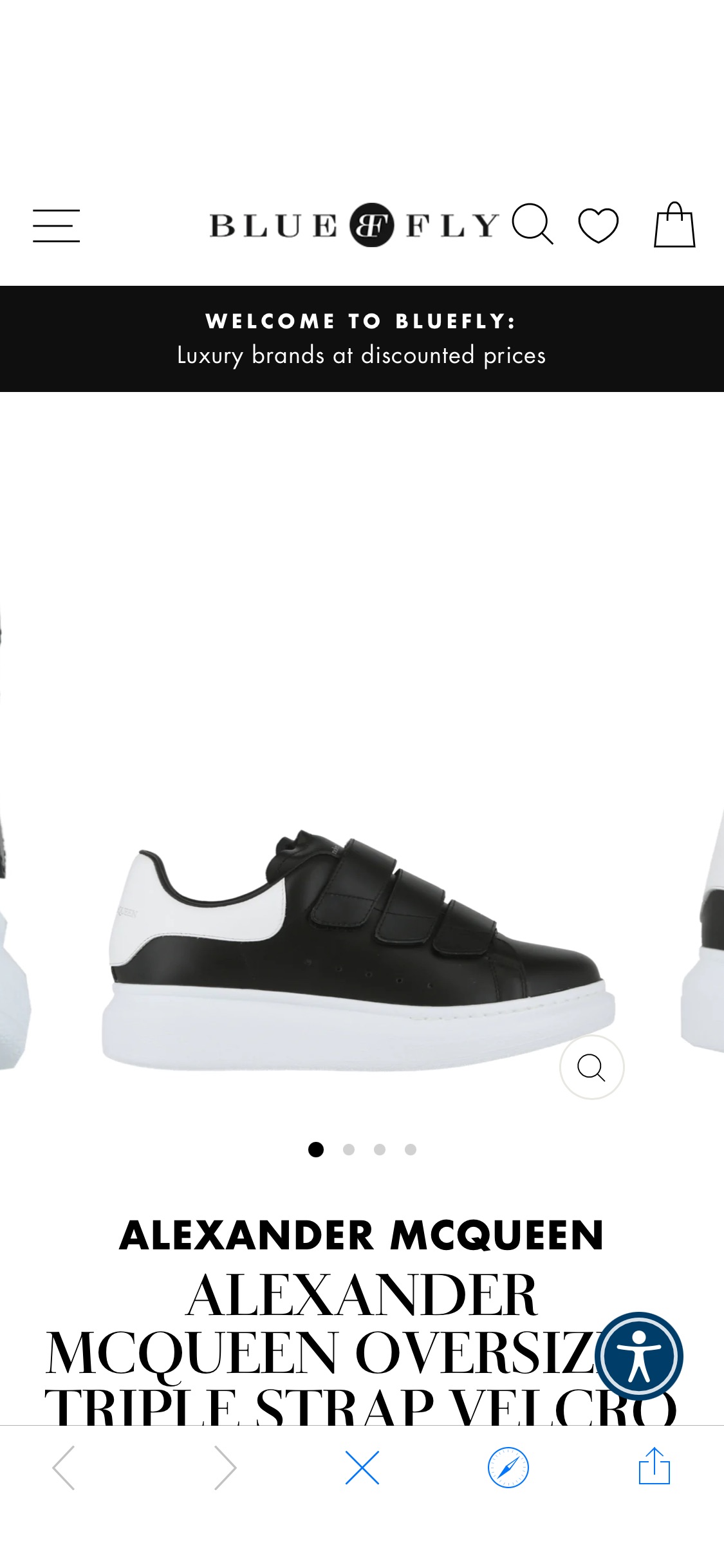 Alexander McQueen Oversized Triple Strap Velcro Sneakers – Bluefly