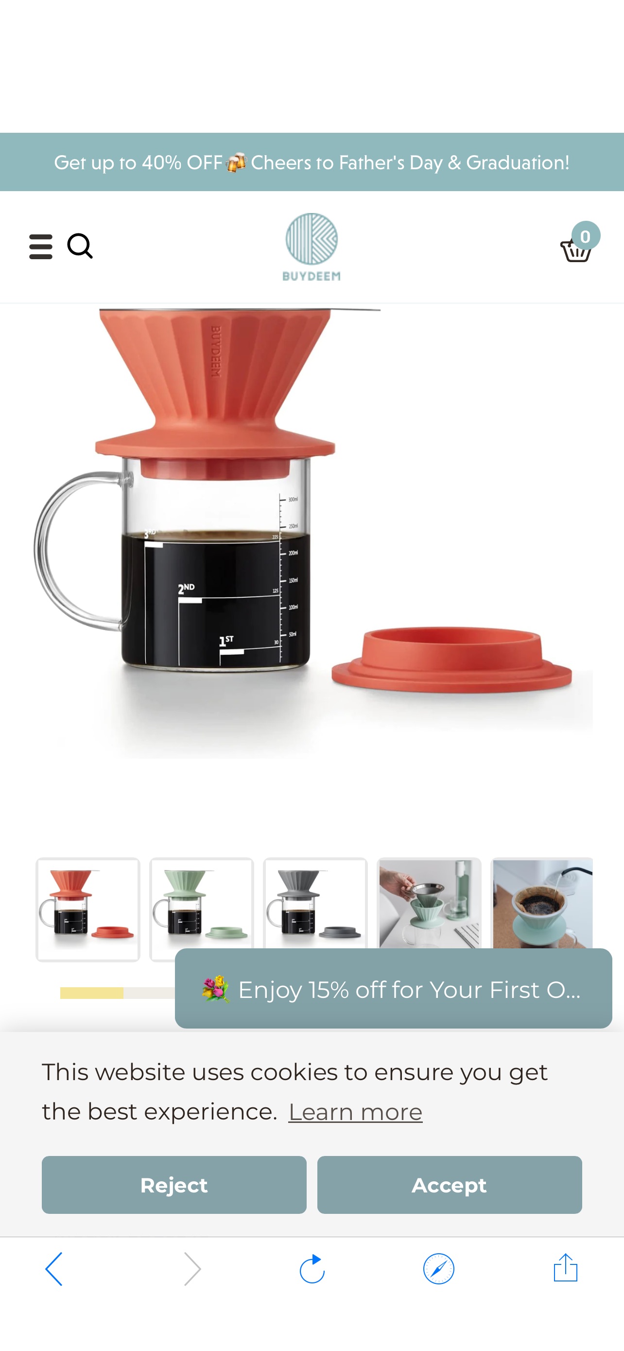 Glass Cup - Buydeem Kitchen Accessories Collection