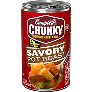 Chunky Soup, Savory Pot Roast Soup, 18.8 Oz Can