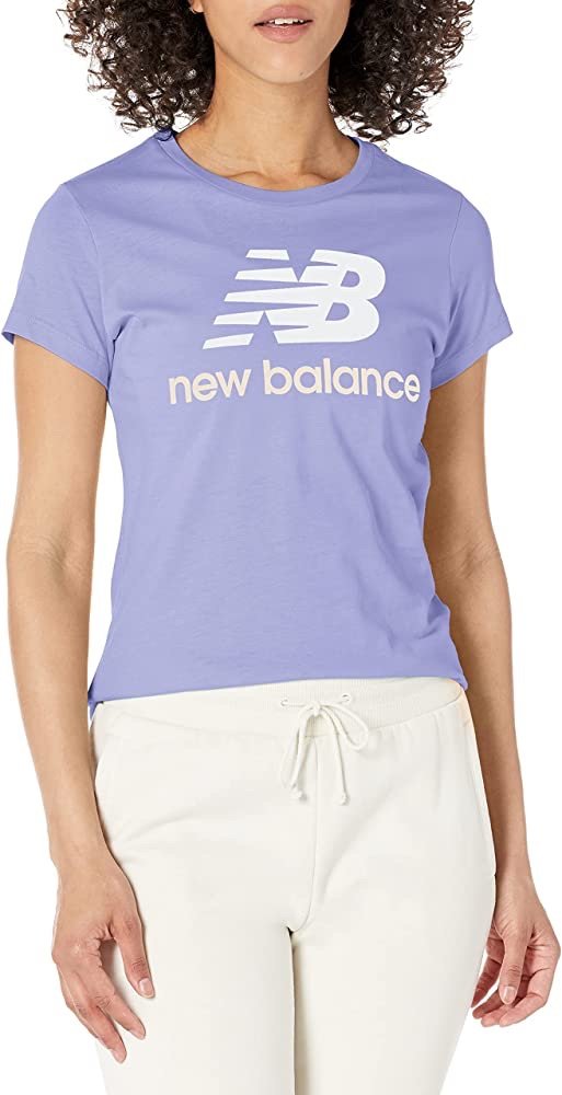 New Balance Women's NB Essentials Stacked Logo Tee Large