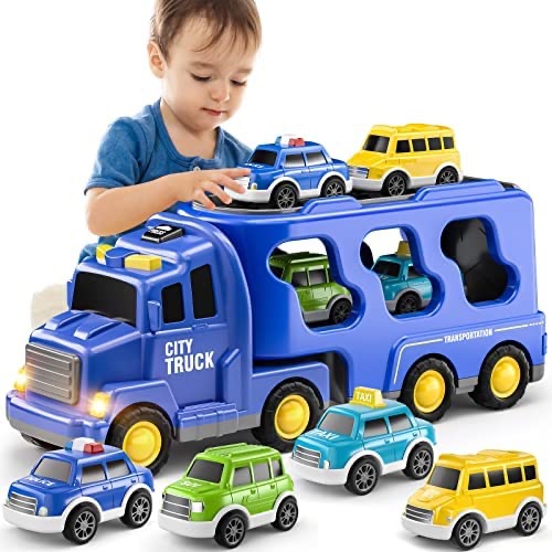 Amazon.com: TEMI Toddler Truck Toys for 3 4 5 6 7 Year Old Boys