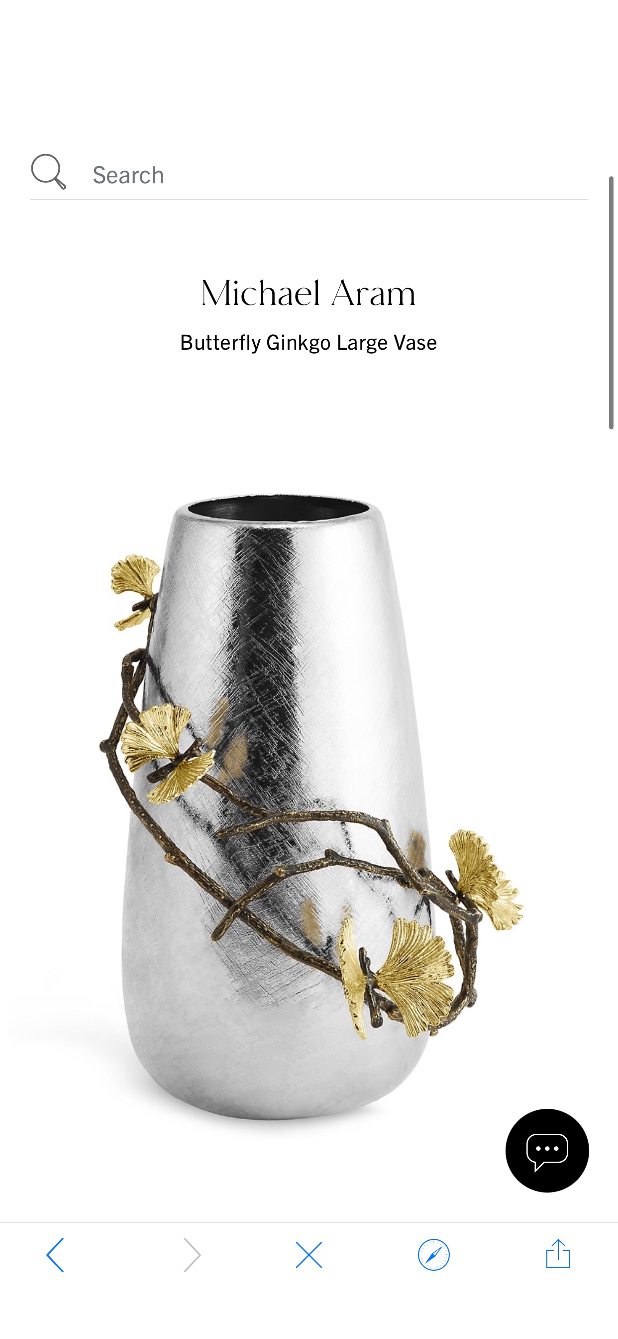 Shop Michael Aram Butterfly Ginkgo Large Vase | Saks Fifth Avenue