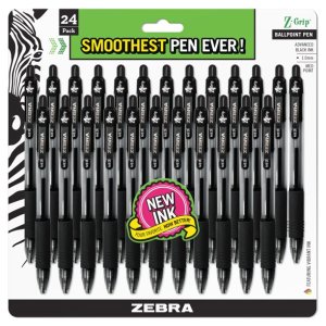 Zebra 可伸缩圆珠笔24支 黑色1.0mm