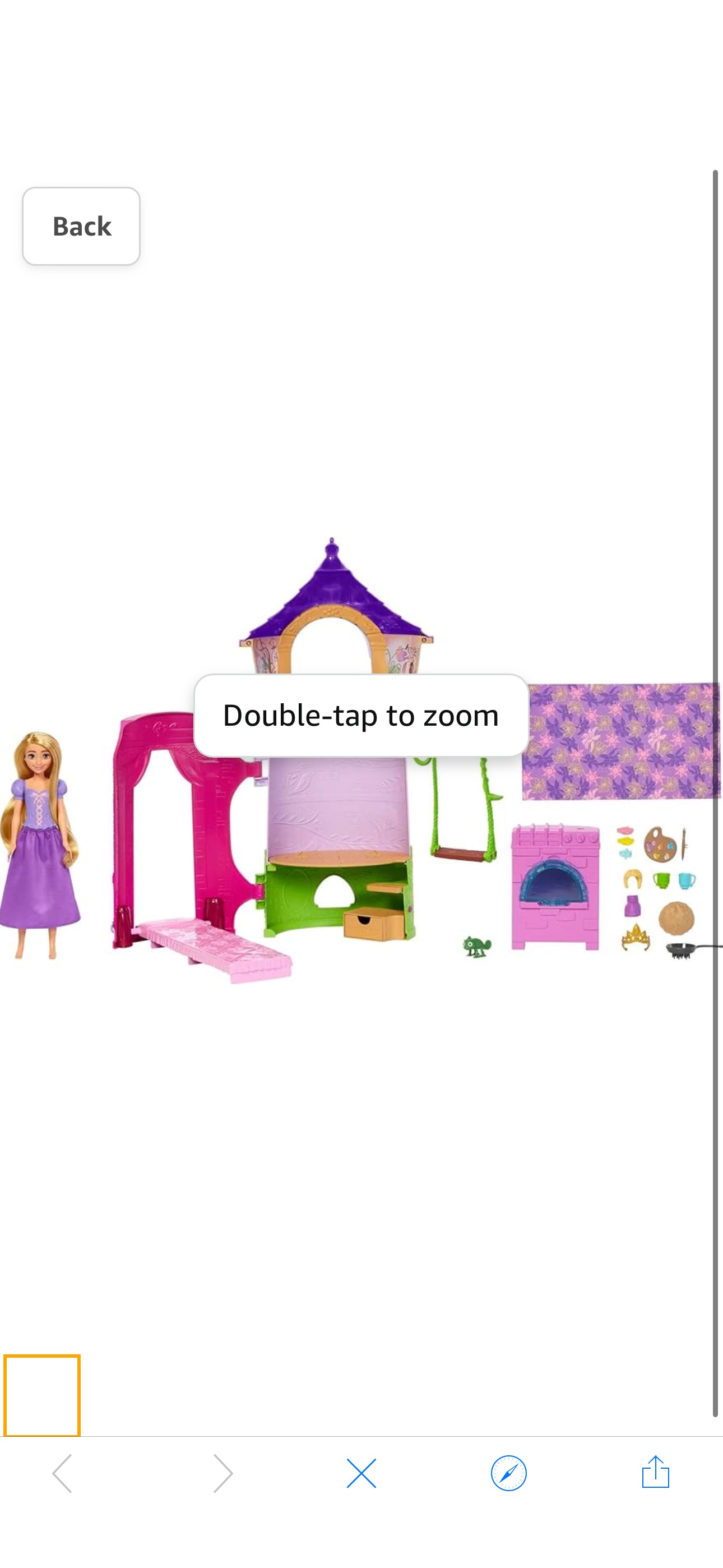 Amazon.com: Mattel Disney Princess Rapunzel Tower Doll House Playset with Rapunzel Fashion Doll, 6 Play Areas, 15 Accessories and Pascal : Toys & Games