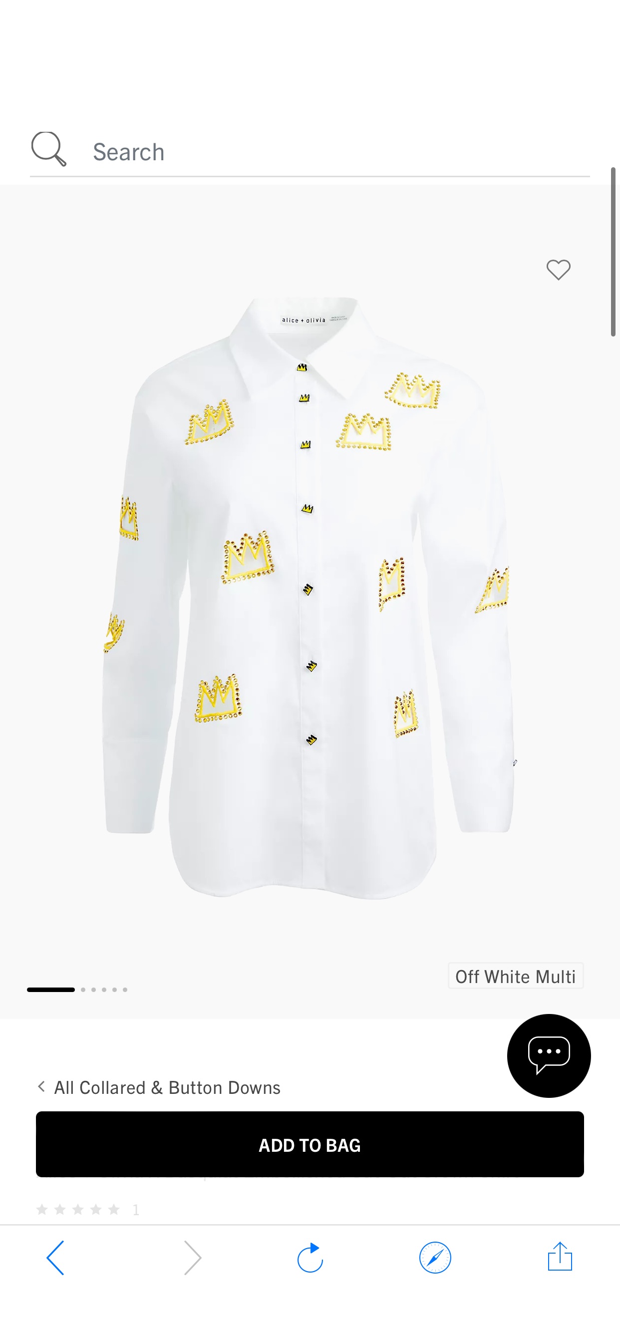 Shop Alice + Olivia Alice + Olivia X Basquiat Embellished Cut-Out Crown Shirt | Saks Fifth Avenue