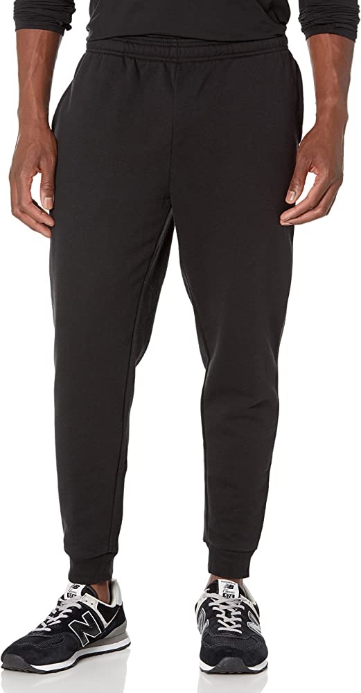 Amazon.com: Amazon Essentials Men's Fleece Jogger Pant, Black, Medium : Clothing, Shoes & Jewelry