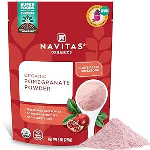 Amazon.com : Navitas Organics Pomegranate Powder, 8oz. Bag, 45 Servings — Organic, Non-GMO, Freeze-Dried, Gluten-Free : Powdered Drink Mixes : Grocery &amp; Gourmet Food