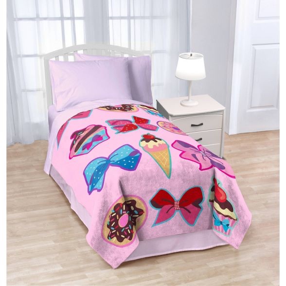 JoJo Siwa Pink Bed Blankets (Twin) : Target粉色小毯子
