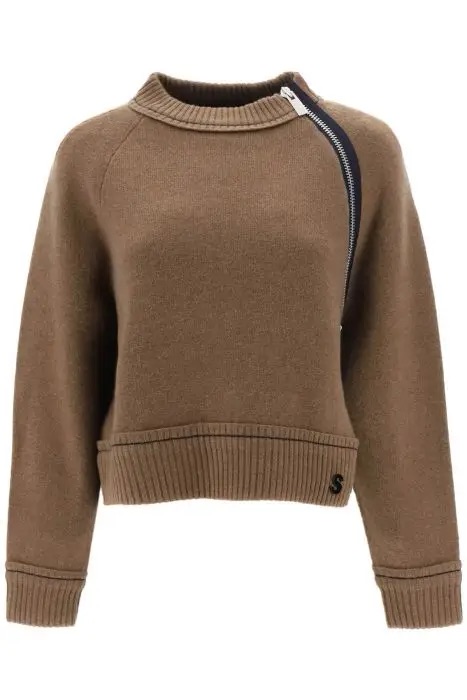 SACAI cashmere cotton sweater - Woman | Residenza 725