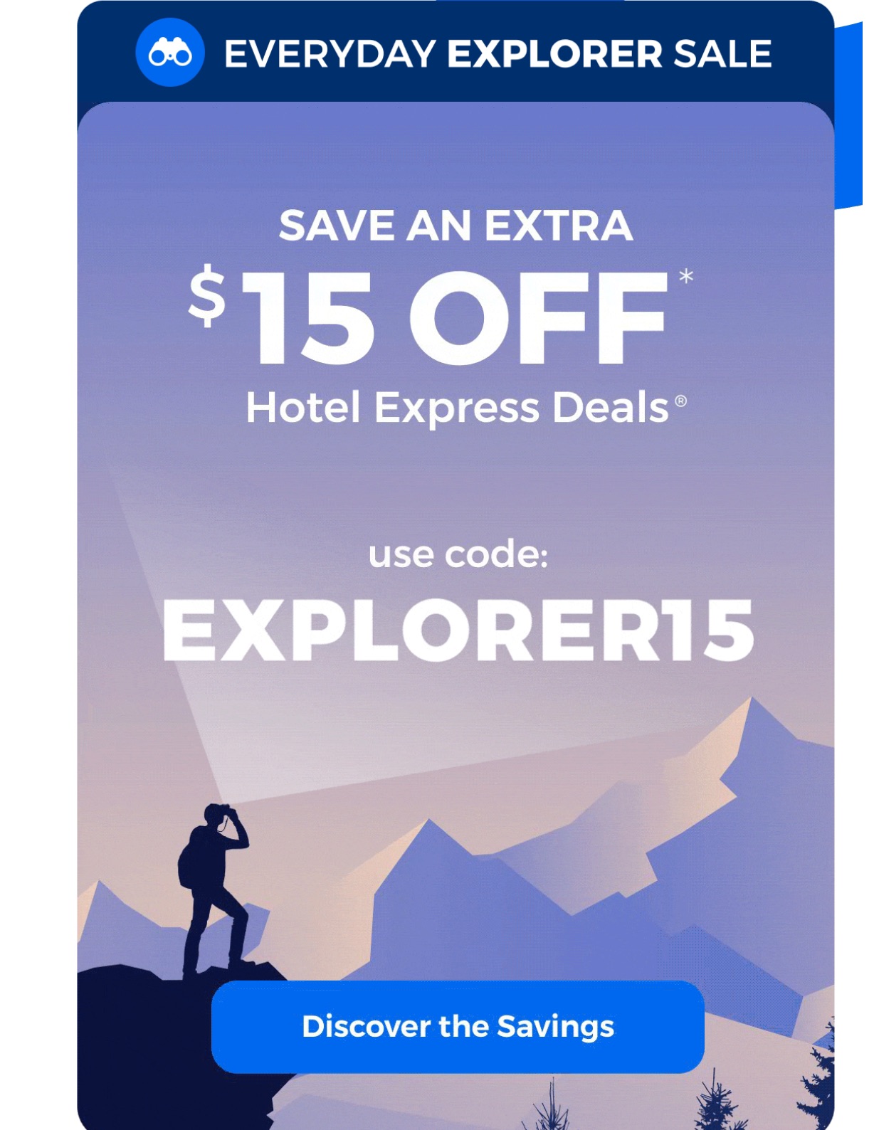 Priceline Hotel Express Deals 额外减$15
