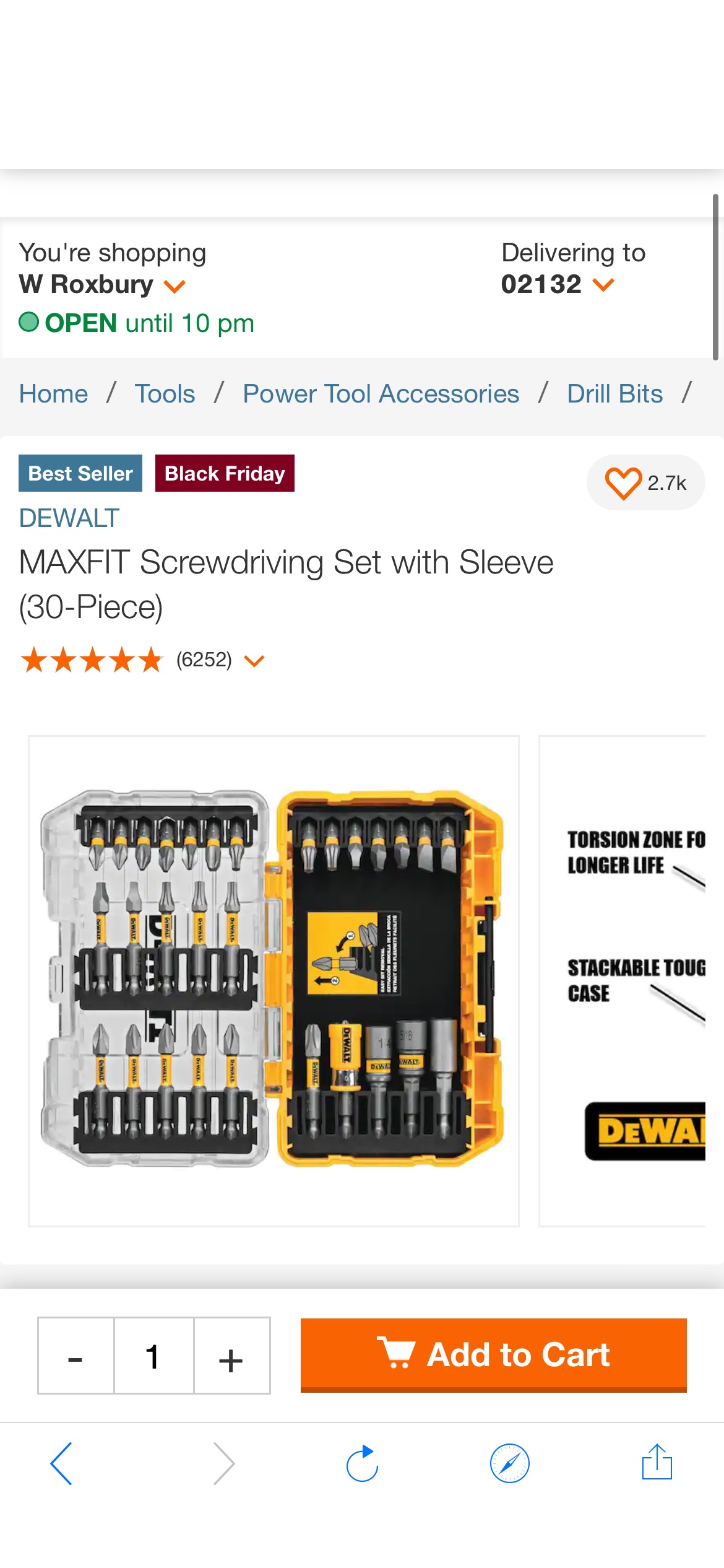 DEWALT MAXFIT Screwdriving Set with Sleeve (30-Piece) DWAMF30 - The Home Depot