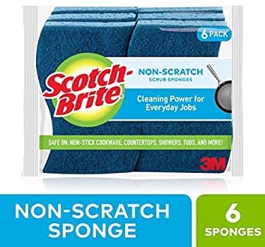 Non-Scratch Scrub Sponges, 6 Scrub Sponges