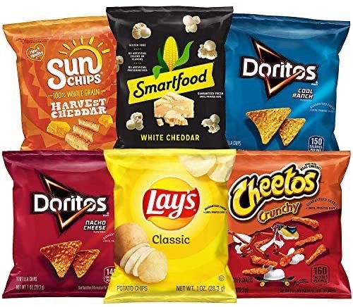Frito-Lay Classic Mixed Multi-flavored Potato Chips Snacks 35 Pack