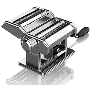 $25.2 Pasta Machine Removable Dough Hand-make, Adjustable Pasta Thickness and Width, Stainless Steel Roller Cutter Crank Machine for Homemade Pasta Noodles
Seisso 不锈钢压面机