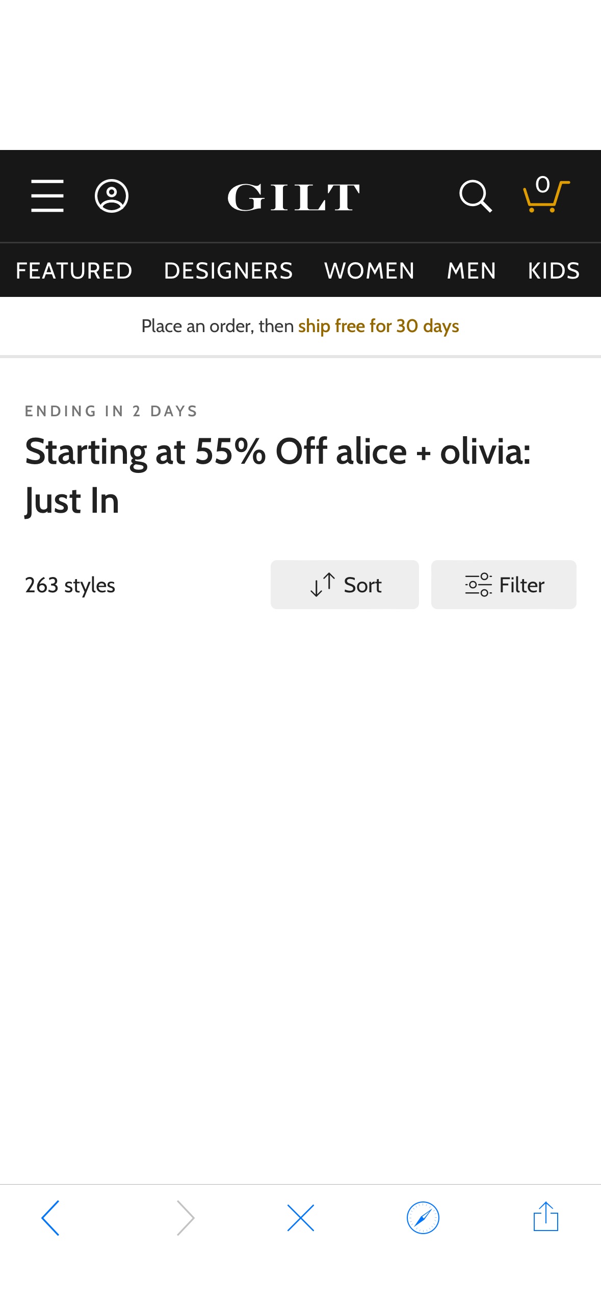 Starting at 55% Off alice + olivia: Just In / Gilt