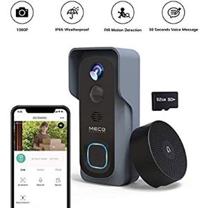 $72.89 MECO 1080P 智能门铃,Ring或者Nest的最佳替代