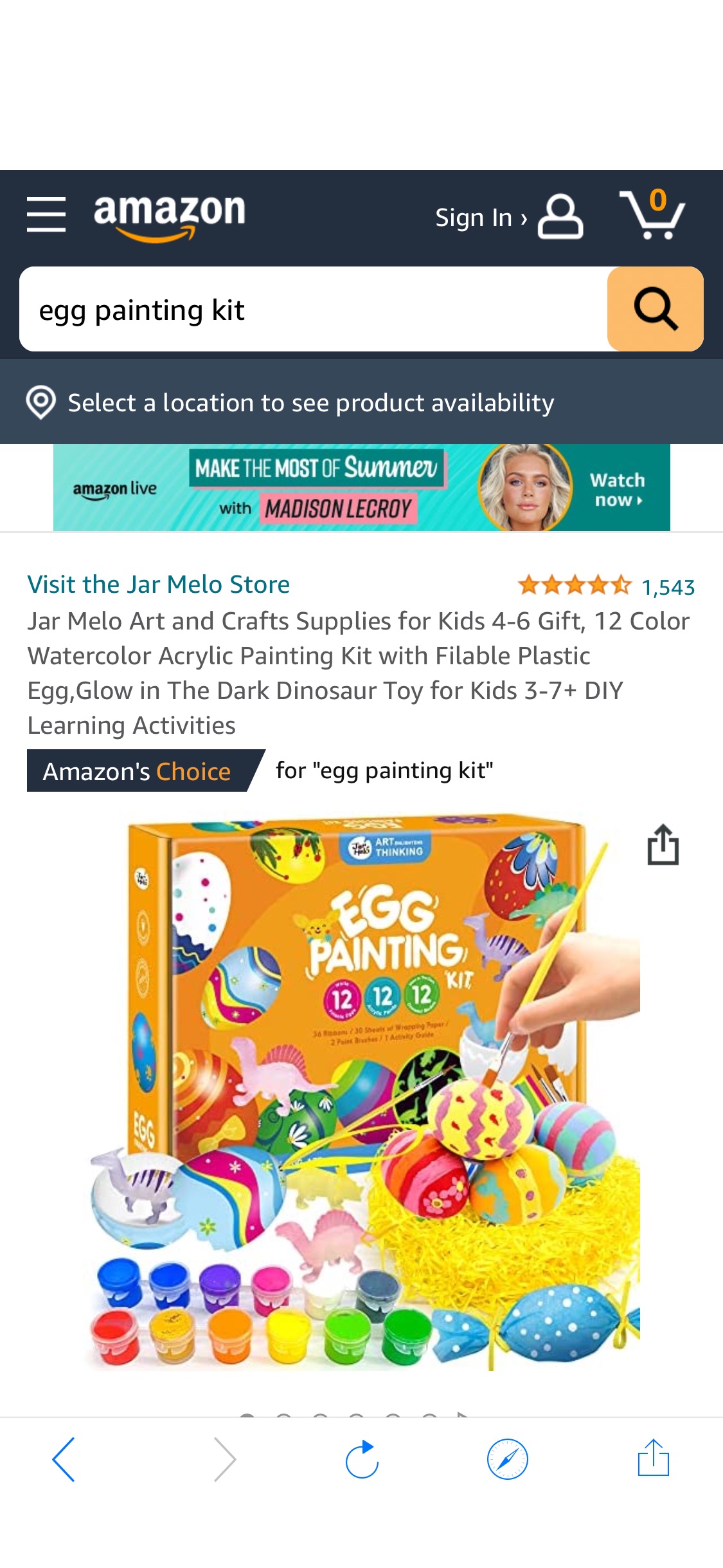 Amazon.com: Jar Melo Art and Crafts Supplies for Kids 4-6 Gift, 12 Color Watercolor Acrylic Painting Kit with Filable Plastic Egg,Glow in The Dark Dinosaur Toy for Kids 3-7+
