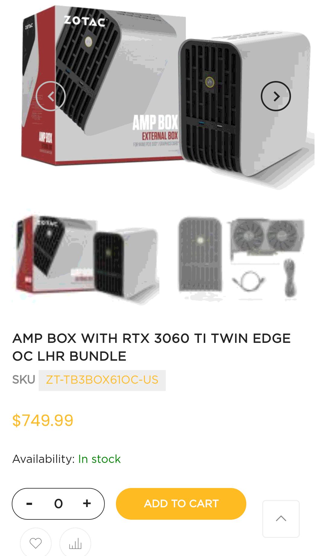 AMP BOX与 RTX 3060 Ti Twin Edge OC LHR显卡