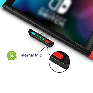HomeSpot Bluetooth 5.0 Audio Transmitter Adapter with USB C Connector Built-in Digital Mic APTX Low Latency for Nintendo Switch