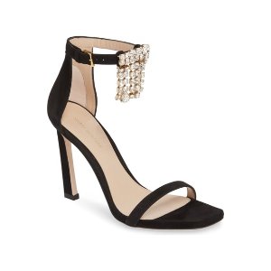 $217.98 Stuart Weitzman 100FRINGESQUARENUDIST Sandal (Women) 升级款一字带