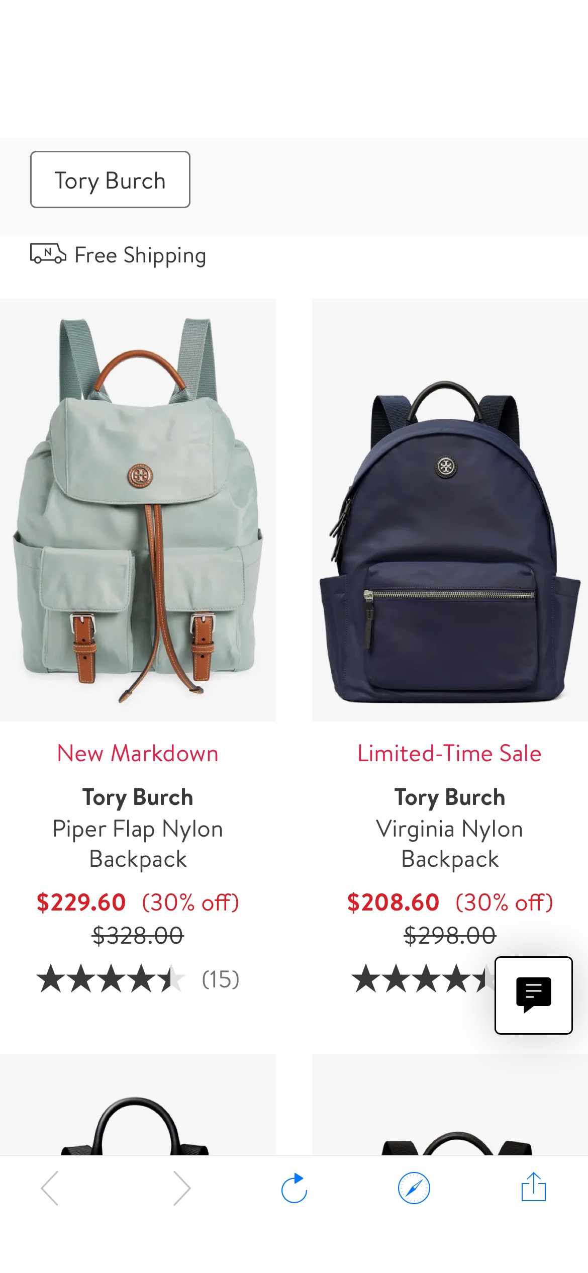 #黑五金币雨 Nordstrom的Tory Burch backpack现有30% off，姐妹们有喜欢的可以冲啦！