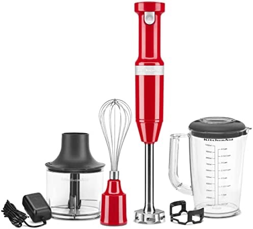 Amazon.com: KitchenAid Cordless Variable Speed Hand Blender with Chopper and Whisk Attachment - KHBBV83 : Everything Else