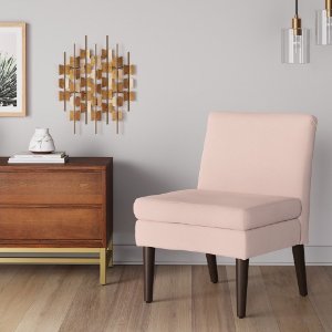 $82.49 45% off：Winnetka Modern Slipper Chair Blush Ships Flat - Project 62™ : Target家具座椅