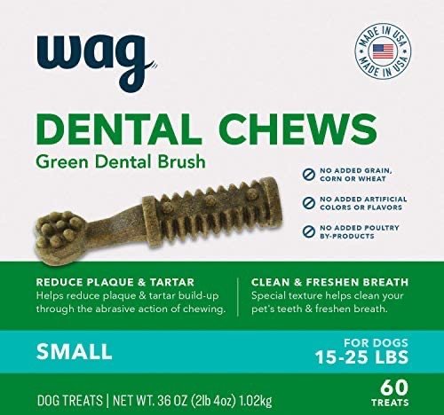 Wag 狗狗洁牙棒 帮助清洁牙齿和清新口气 130条装 1.02kg
