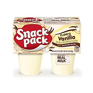 Snack Pack Vanilla Pudding Cups, 4 Count, 4 Pack