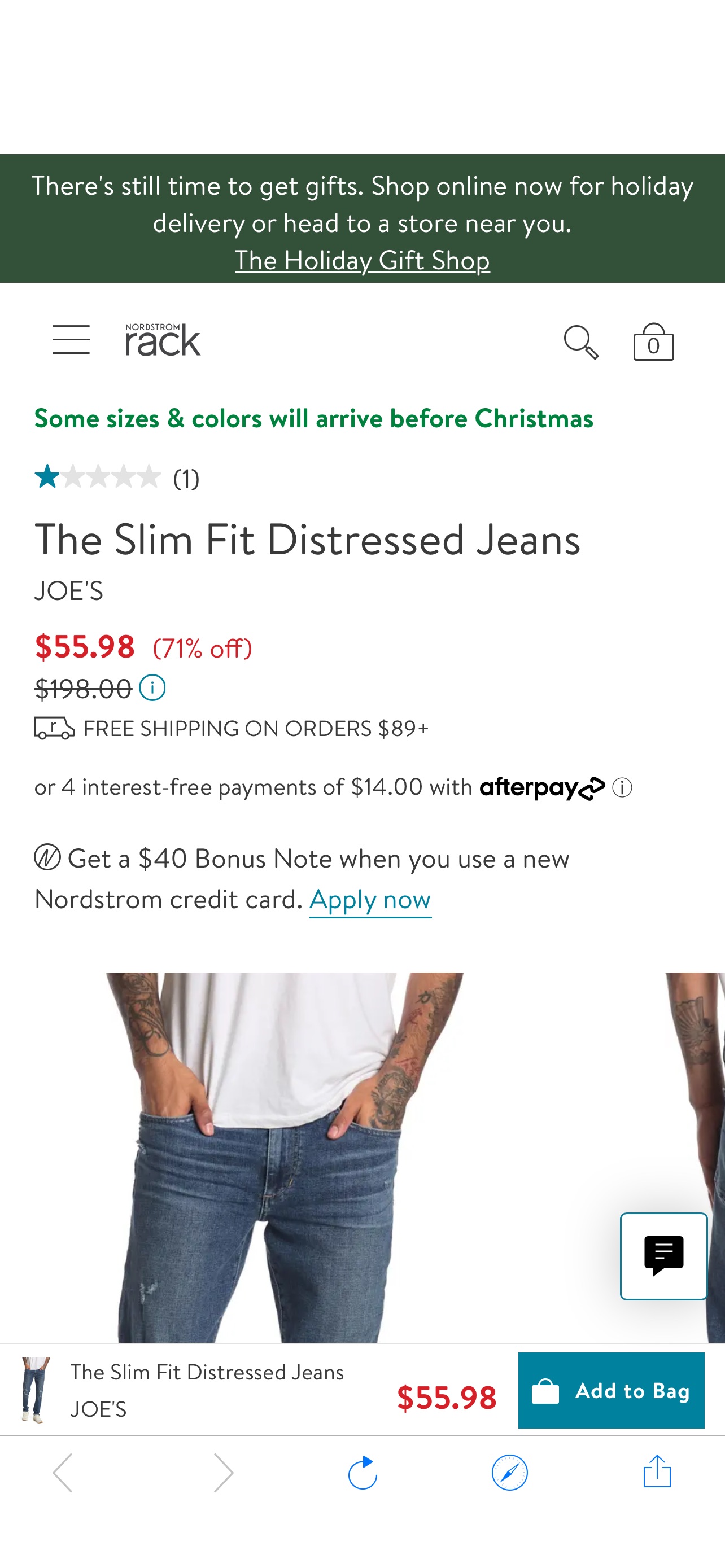 牛仔裤Joe's The Slim Fit Distressed Jeans | Nordstromrack