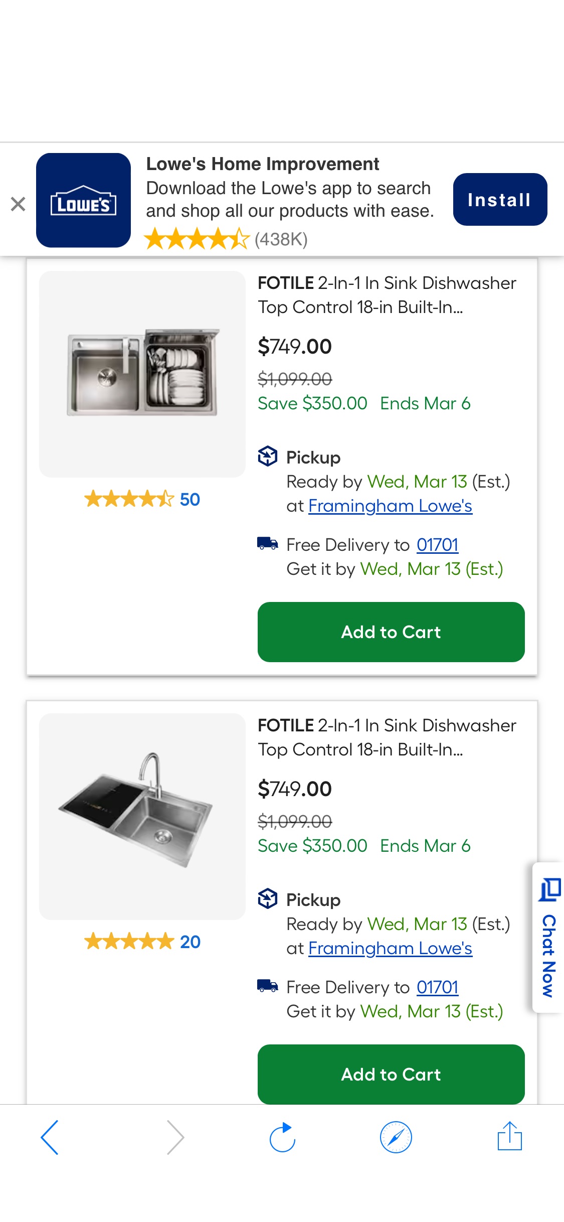 at Lowes.com: Save on Select FOTILE Kitchen Appliances 方太厨房电器特价