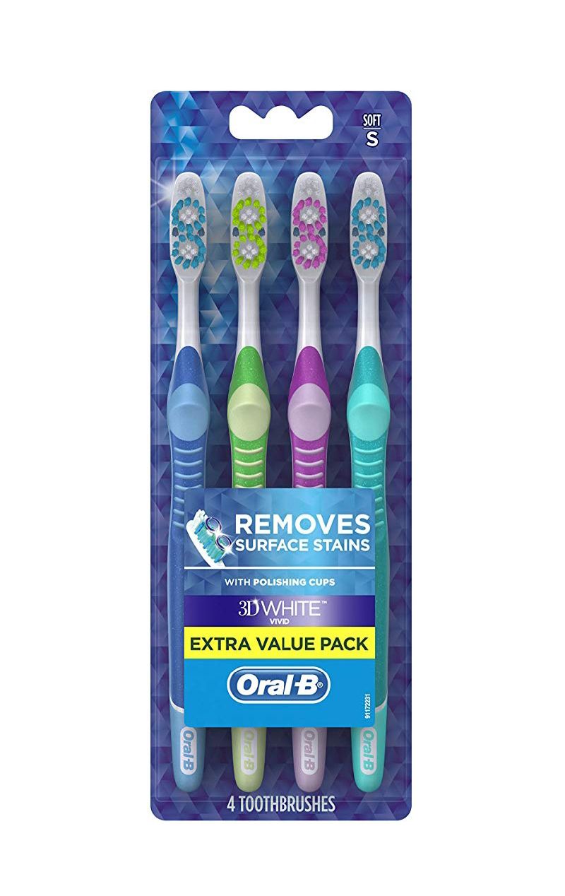 Oral-B 35 Soft Bristles 3D Vivid 牙刷4个装