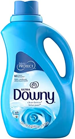Amazon.com: Downy Ultra Laundry Liquid Fabric Softener (Fabric Conditioner), Clean Breeze, 44 fl oz, 60 Loads : Health &amp; Household