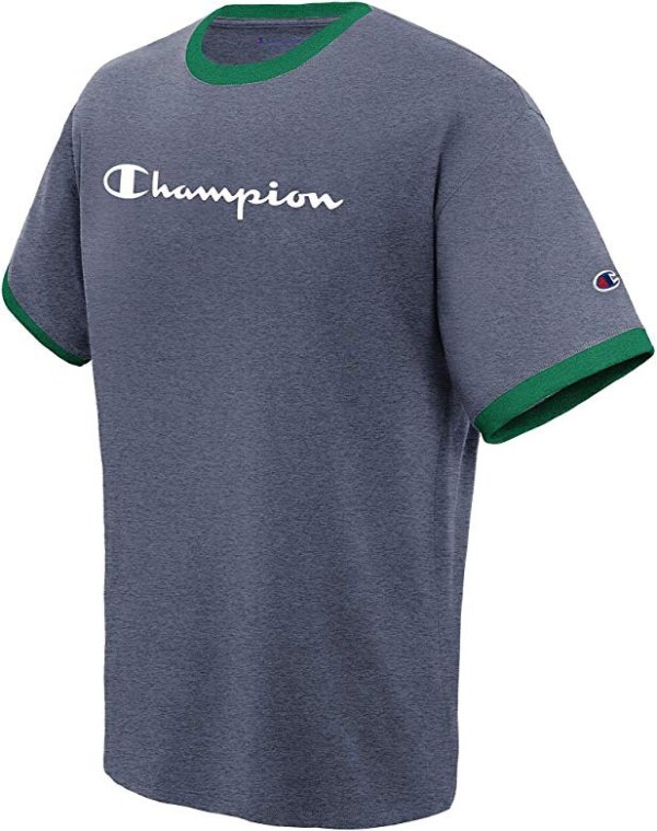 Champion Men's Classic Jersey Graphic Ringer T-Shirt @ Amazon