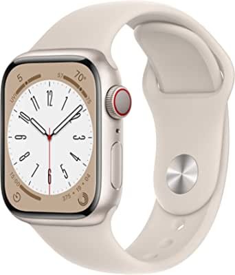 Apple Watch 8 GPS + 蜂窝版41mm 星光色智能手表$399 首降$100